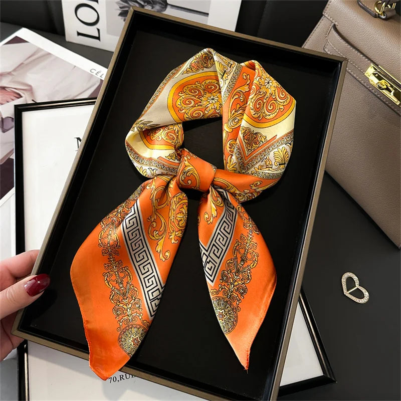 Vierkante Sjaal 70x70 cm Polyester Multifunctioneel Haarband Nekdoek Dames Vier Seizoenen Decoratief | Sansoti