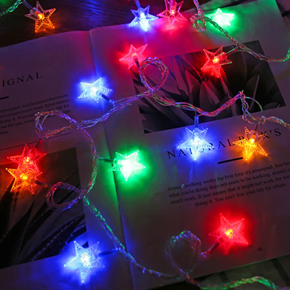 Sterren Lichtslinger LED Sfeerverlichting voor Tuin Terras Feest Binnen Buiten Decoratie Sfeerlamp Feestverlichting | Sansoti