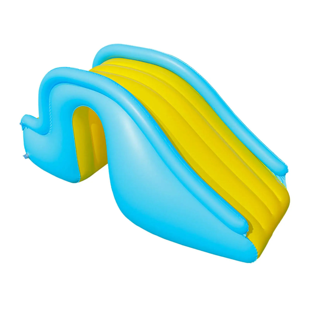 Inflatable Slide PVC 180x90 cm Blue Yellow Pool Garden Water Slide Children Summer Playground | Sansoti