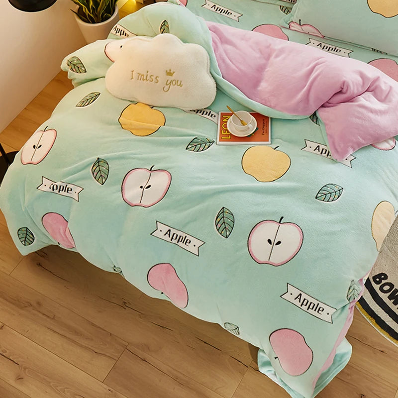 Sansoti | Winter-Bettbezug aus weichem Teddy-Fleece – Extra warm & gemütlich