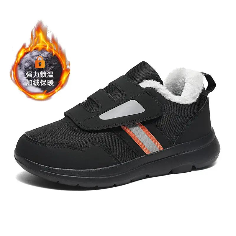 Wandelschoenen Dames Winter Verstelbare Klittenband Extra Breed Voetbed Schokdempend Comfortschoenen | Sansoti