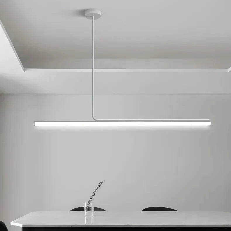 Suspension asymétrique en T en métal et acrylique, LED à intensité réglable, éclairage pour salle à manger, îlot de cuisine et salon moderne | Sansoti