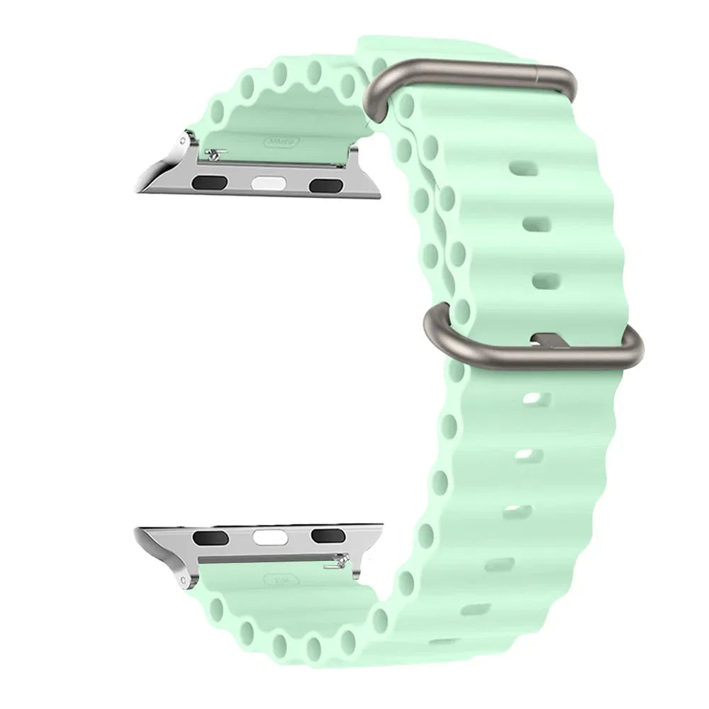 Water-Resistant Breathable Silicone Smartwatch Band Unisex Watch Band Sports Band Replacement Wristband | Sansoti