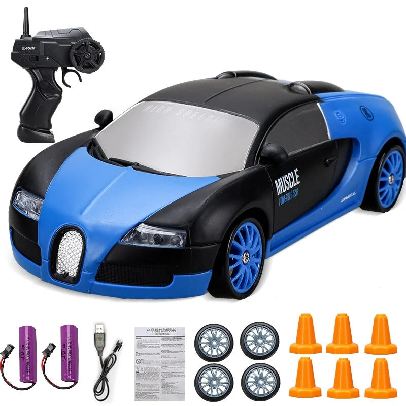 Minidrifter Spielzeugauto RC-Auto Drift Racer 2,4 GHz Fernbedienung Geschwindigkeit Indoor Outdoor Kinder Jungen Mädchen Geschenk ferngesteuertes Auto elektrisches Fahrzeug | Sansoti