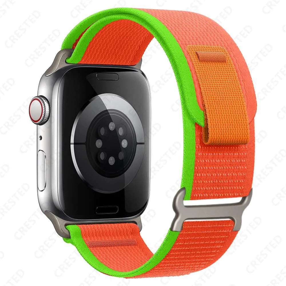 Nylon Smartwatch Trail Loop Strap - Adjustable Sport Strap with Durable Buckle - Multicolored Active Wristband | Sansoti