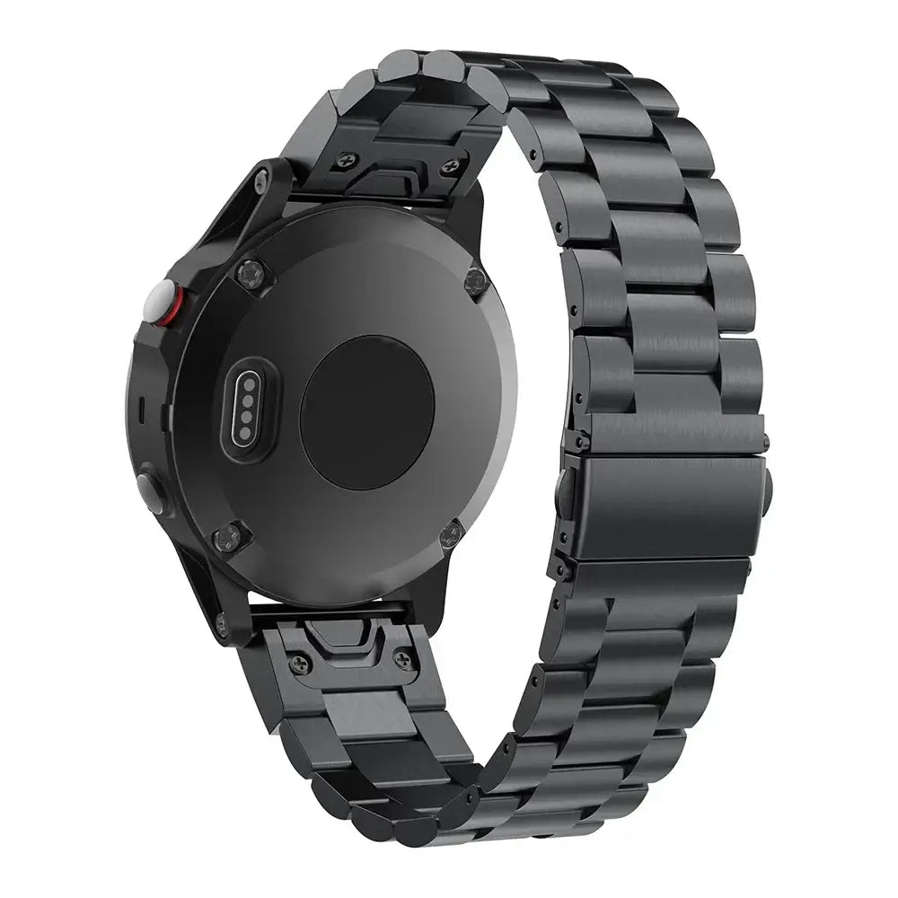 Pasek do smartwatcha ze stali nierdzewnej z systemem QuickFit, 20 mm 22 mm 26 mm, złoty, srebrny, czarny, bransoleta do zegarka | Sansoti