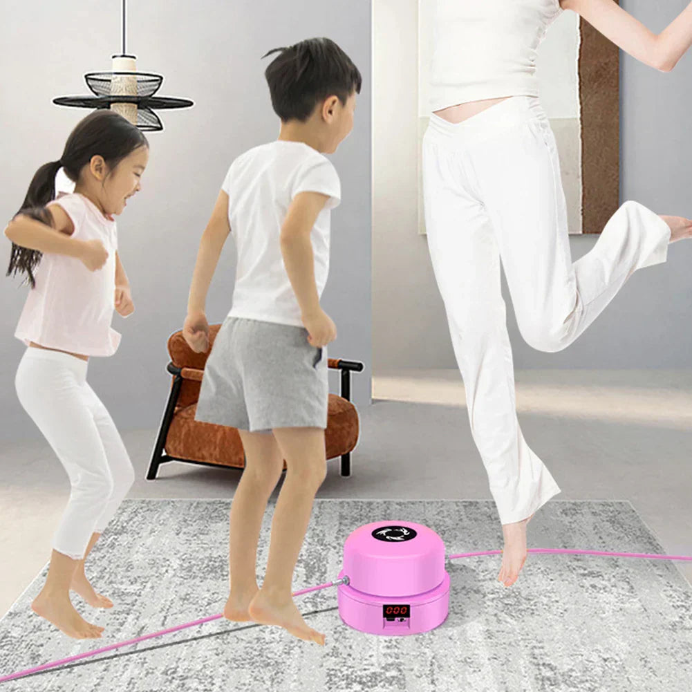 Automatic Jump Rope Fitness System Rechargeable Adjustable Speed Cardio Training | Sansoti
