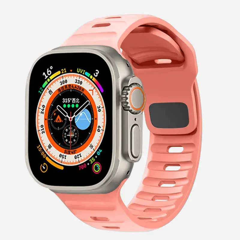 Soft-Fit Adjustable Waterproof Silicone Smartwatch Band Sport Casual Daily Use Watch Strap | Sansoti
