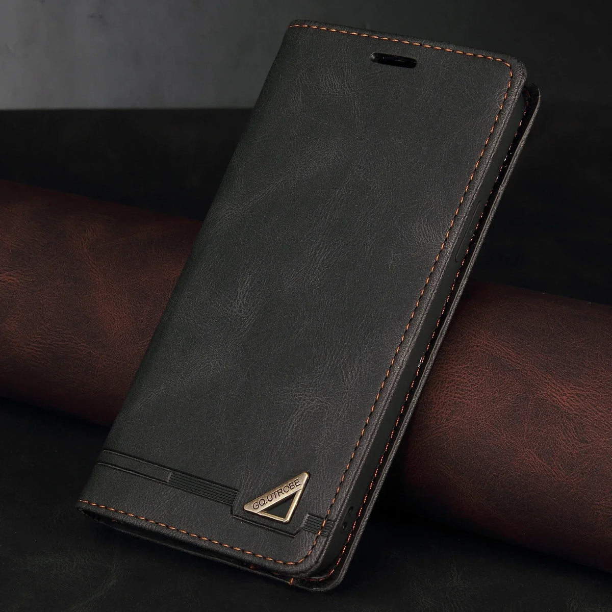 Leren Portemonnee Telefoonhoes met Magnetische Sluiting en Kaarthouder voor Galaxy A- en S-serie Smartphones | Sansoti