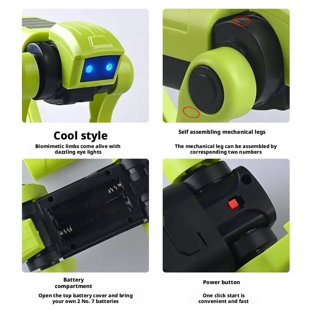 Robotische Hond Bouwset Educatief Speelgoed met LED Ogen STEM Techniek Cadeau voor Kinderen Jongens Meisjes | Sansoti