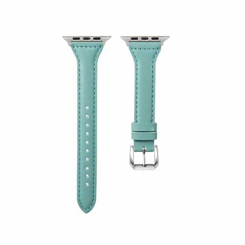 Skórzany pasek do smartwatcha, uniwersalny i regulowany, 38–49 mm, premium, sportowy design | Sansoti