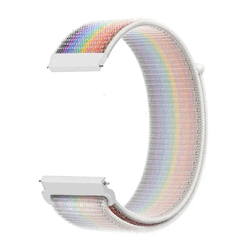 Regulowany nylonowy pasek sportowy do smartwatcha 20mm 22mm, oddychający, lekki pasek do zegarka sportowego i fitnessu | Sansoti