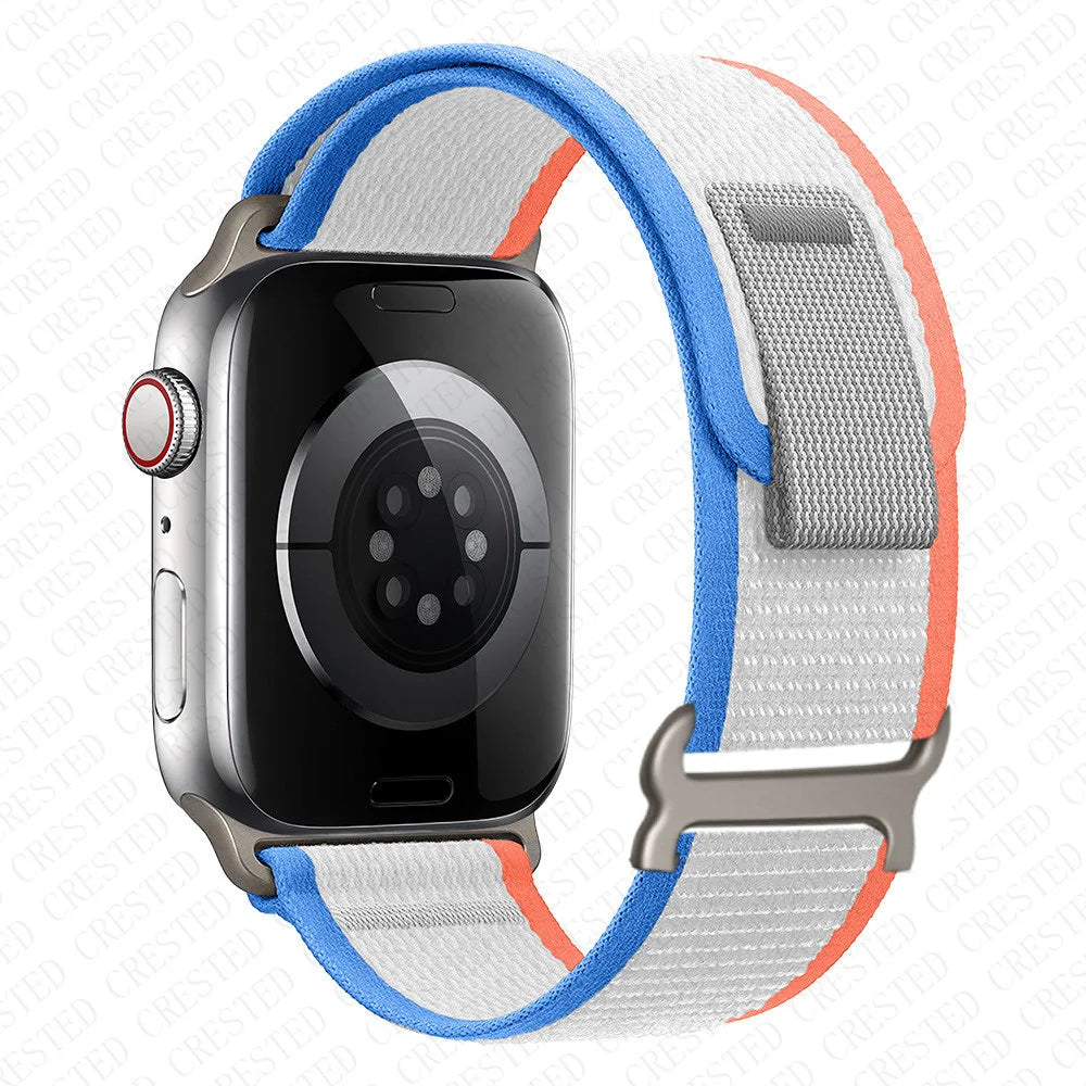 Nylon Smartwatch Trail Loop Strap - Adjustable Sport Strap with Durable Buckle - Multicolored Active Wristband | Sansoti