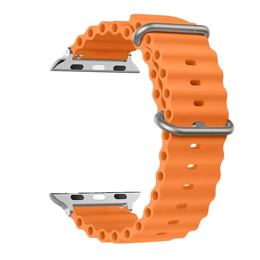Water-Resistant Breathable Silicone Smartwatch Band Unisex Watch Band Sports Band Replacement Wristband | Sansoti