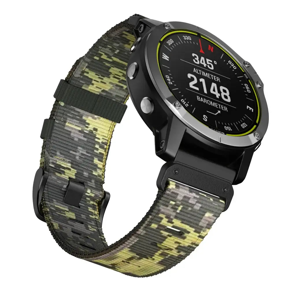 Tactical Nylon Watchband QuickFit 22mm 26mm Smartwatch Replacement Sports Outdoor Wristband Breathable Comfortable | Sansoti