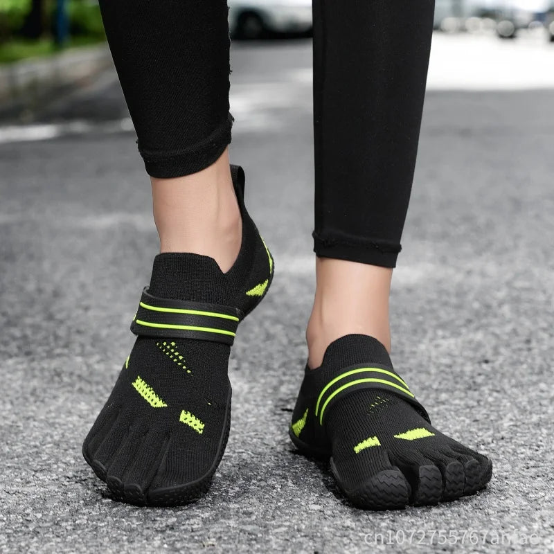 Barfußschuhe mit Zehentrennung Unisex Mesh rutschfeste Sportschuhe für Fitness, Yoga, Training und Spaziergänge Barfußgefühl | Sansoti