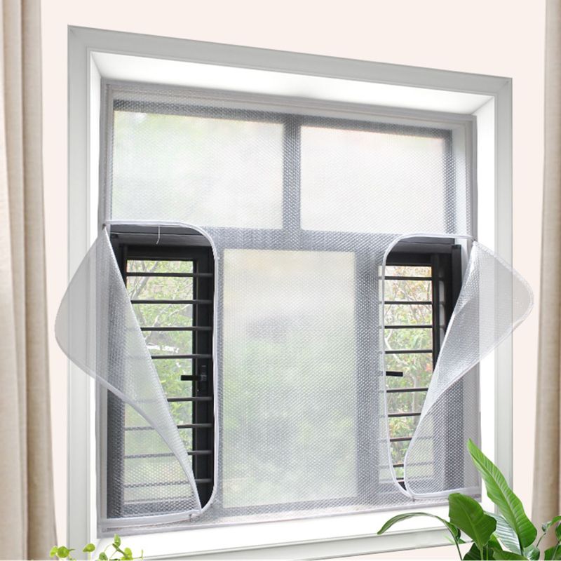 Double-Layer Window Insulation Film with Self-Adhesive Zipper for Optimal Heat Insulation Transparent Energy Saving | Sansoti