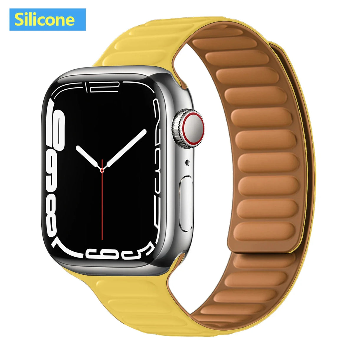 Leather Watch Band with Magnetic Closure 38-49mm Adjustable Smartwatch Accessory Wristband Stylish | Sansoti