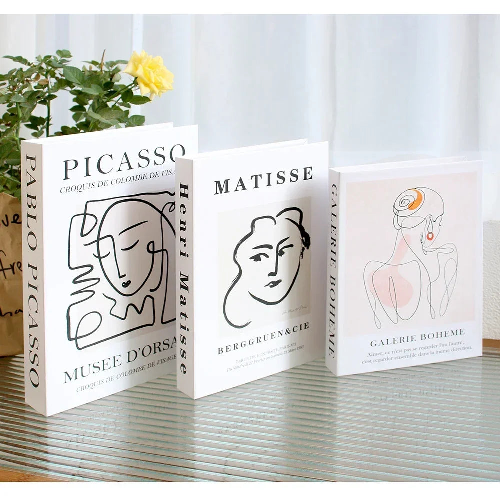 Couchtisch Dekoration Bücher Set 3 Stück Klappbares Design Kaffeetisch Styling | Sansoti