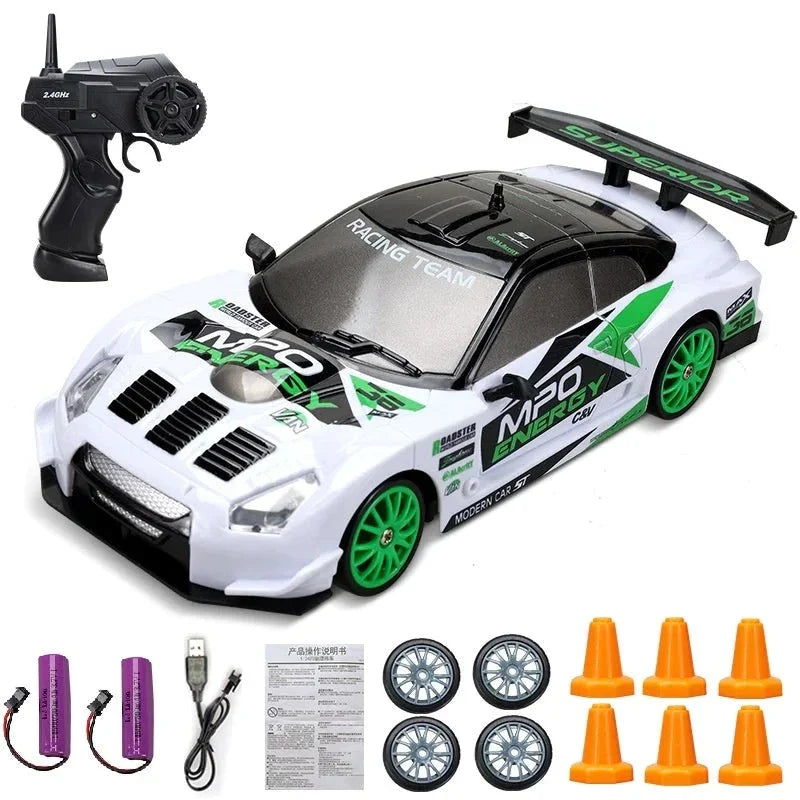 Minidrifter Spielzeugauto RC-Auto Drift Racer 2,4 GHz Fernbedienung Geschwindigkeit Indoor Outdoor Kinder Jungen Mädchen Geschenk ferngesteuertes Auto elektrisches Fahrzeug | Sansoti
