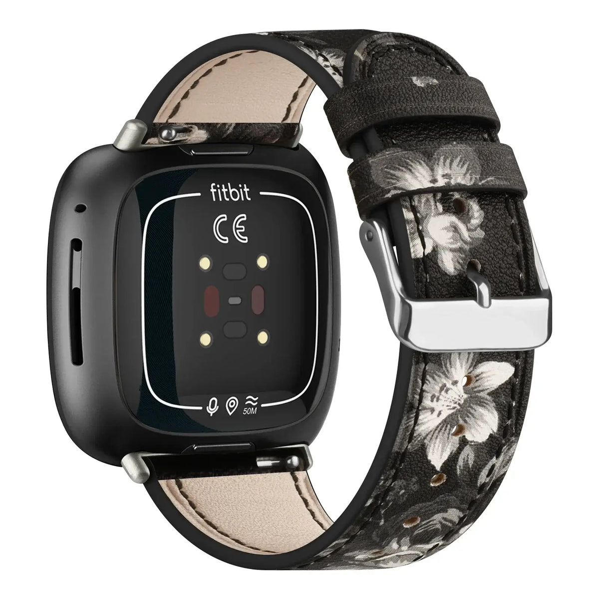 Leather Smartwatch Band Adjustable Sports Watch Bracelet Replacement Wristband for Women and Men Activity Tracker | Sansoti