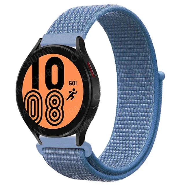 Nylon Sport Strap for Smartwatch 20mm 22mm Breathable Lightweight Loop Wristband Adjustable Training Fitness | Sansoti