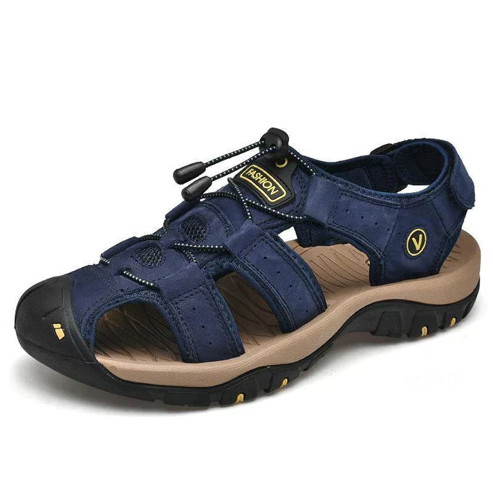 Sandales ergonomiques avec soutien de la voûte plantaire pour hommes, respirantes et confortables, chaussures d’extérieur pour l’été, la marche et la plage | Sansoti
