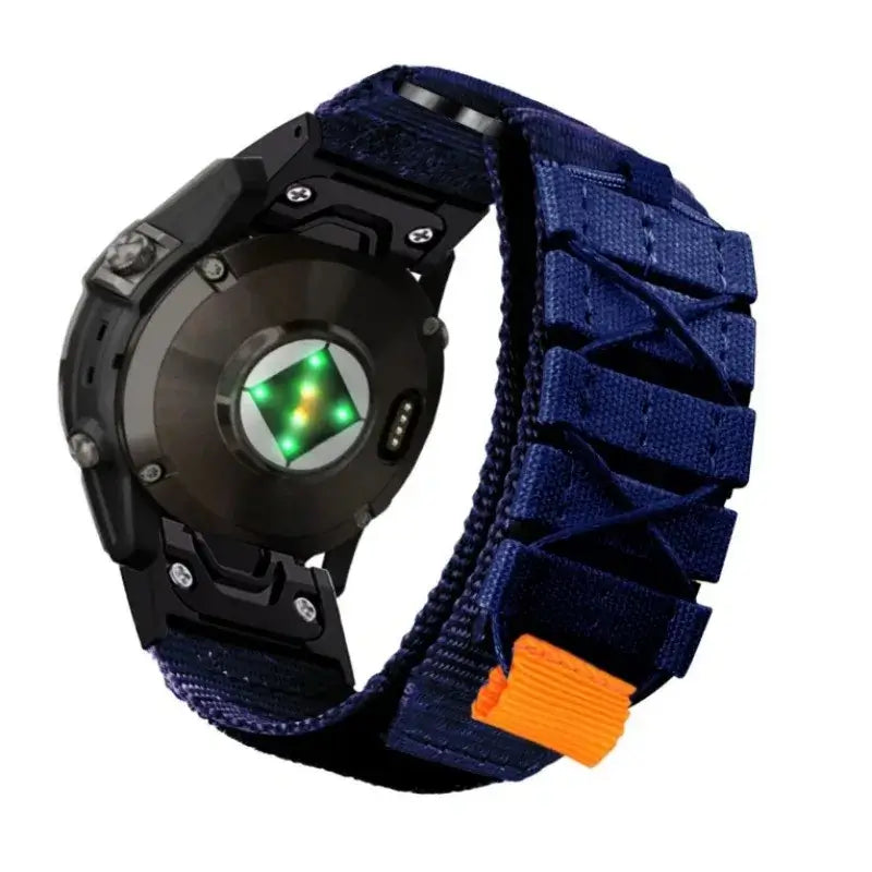 Nylon Hook-and-Loop Watch Band with Adjustable Closure for Smartwatch 22mm 26mm Premium Breathable Sporty | Sansoti