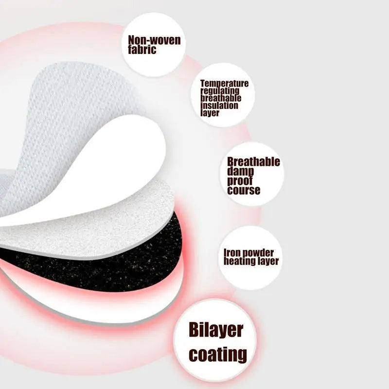 Self-Heating Insoles without Electricity 12 Hours of Warmth Winter Foot Warmers Comfortable Shoes | Sansoti