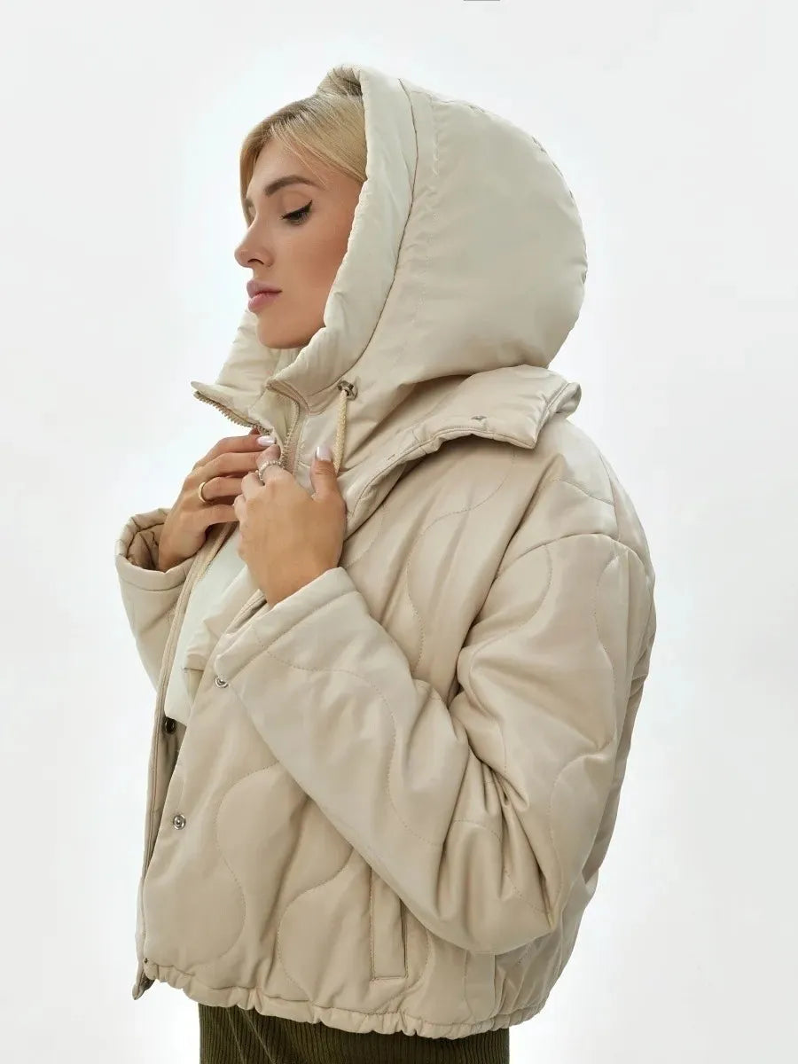 Capuchonsjaal Gebreide Nekwarmer Rits Dames Winter Polyester Katoen Halswarmer Comfortabel Zacht Warm | Sansoti