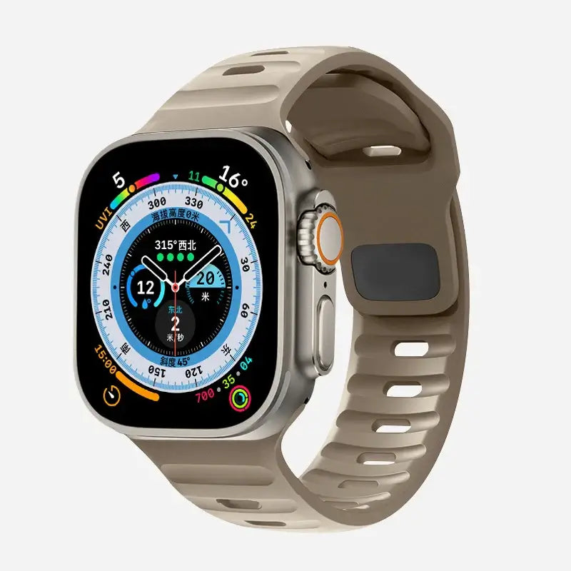Soft-Fit Adjustable Waterproof Silicone Smartwatch Band Sport Casual Daily Use Watch Strap | Sansoti