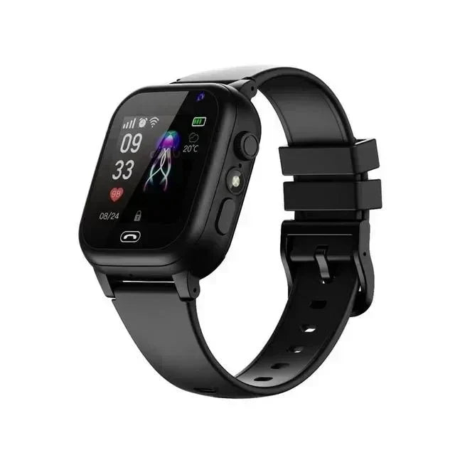 Children's Smartwatch with GPS Tracker, 4G Video Calling, Waterproof Safety Wristwatch, Touchscreen, Pink and Blue | Sansoti