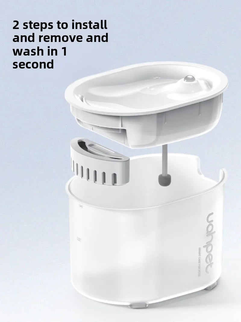 Automatic Drinking Fountain for Cats and Dogs, Wireless Rechargeable Water Reservoir with Filters for Pets | Sansoti
