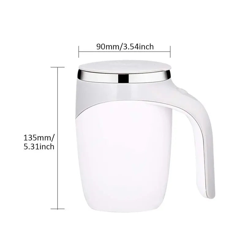 Selbstrührender Thermobecher 400ml – Automatisch mixender Reisebecher mit Heizfunktion | Sansoti