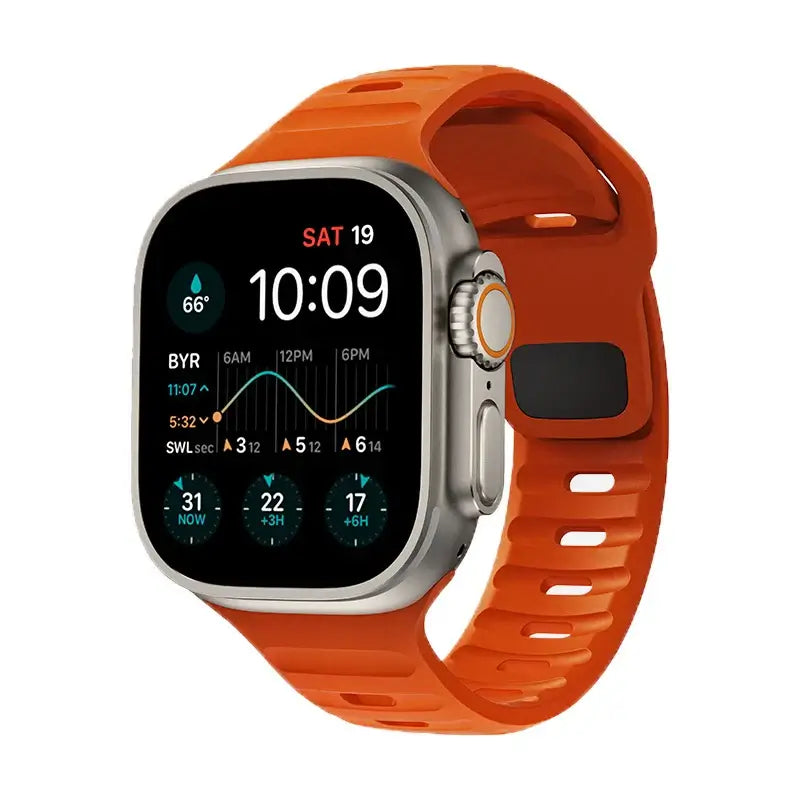 Soft-Fit Adjustable Waterproof Silicone Smartwatch Band Sport Casual Daily Use Watch Strap | Sansoti