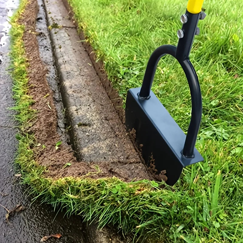 Half-Moon Lawn Edger with Wavy Edge Hand Tool for Sharp Flower Beds Paths Borders Garden Maintenance | Sansoti