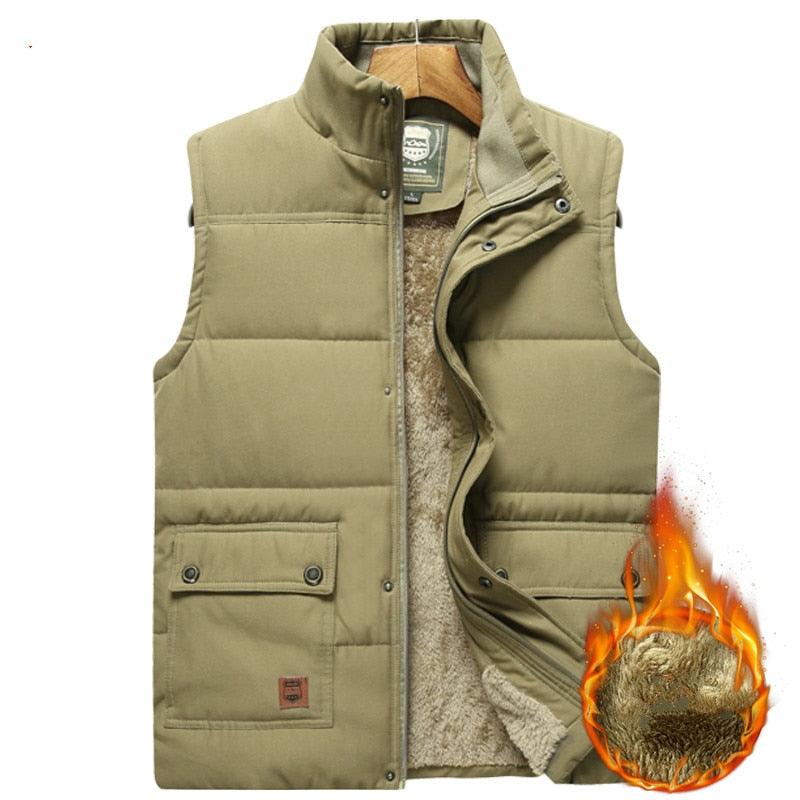 Gewatteerde Bodywarmer Heren Mouwloos Waterafstotend Wintervest Casual Outdoor Jas Ademend Warm Comfortabel | Sansoti