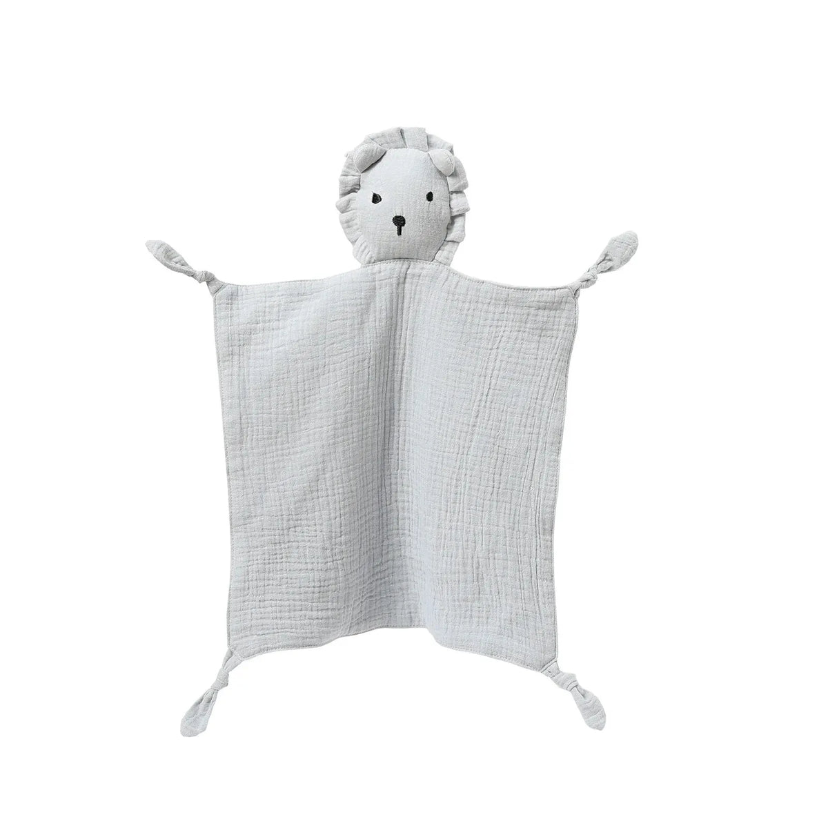 Doudou en coton avec tête d’animal pour bébé | Aide au sommeil douce pour nouveau-nés, cadeau de naissance, doudou réconfortant, jouet | Sansoti