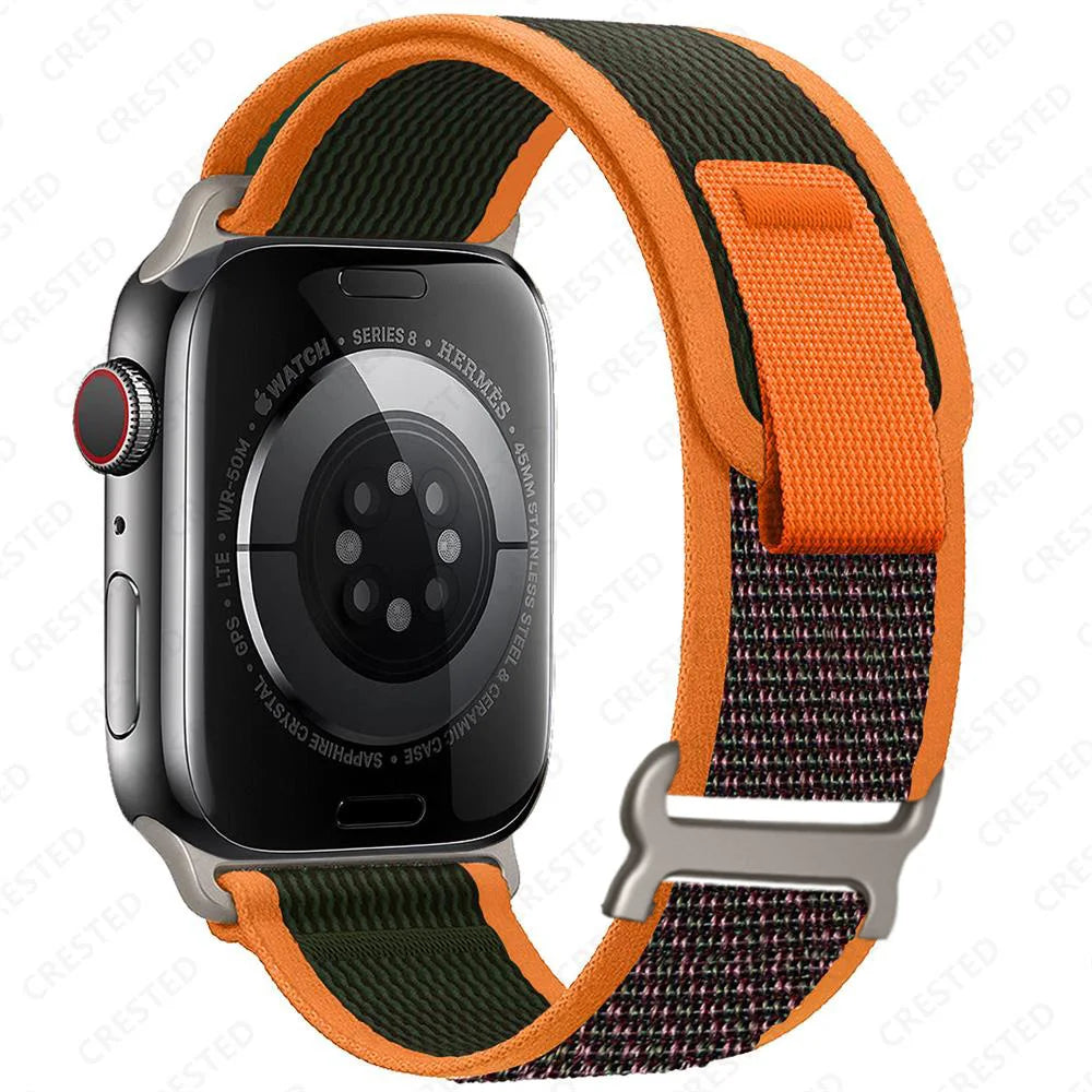 Nylon Smartwatch Trail Loop Strap - Adjustable Sport Strap with Durable Buckle - Multicolored Active Wristband | Sansoti