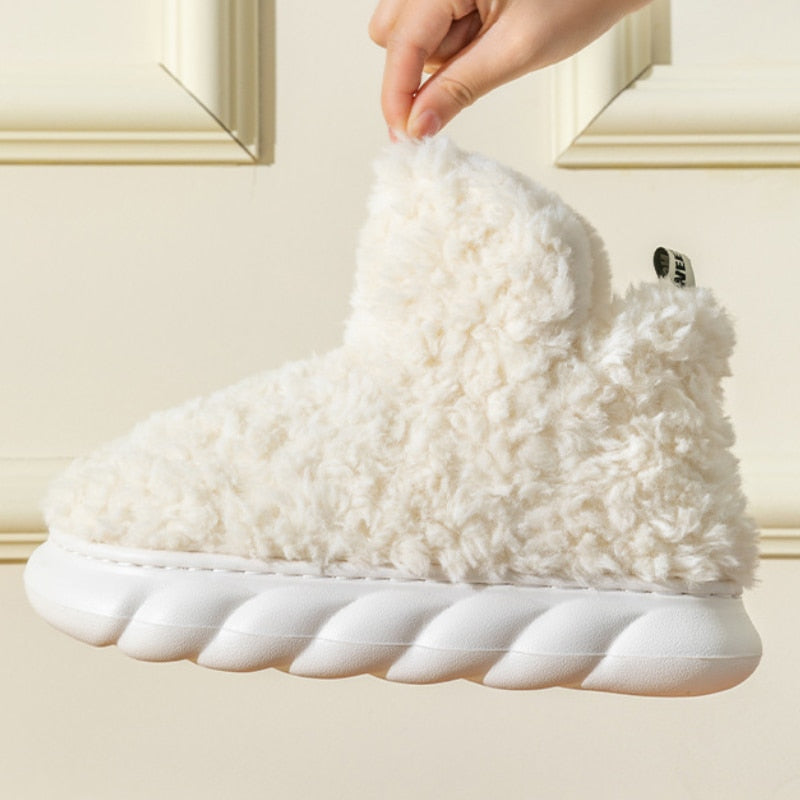 Zachte Pantoffels Dames met Memory Foam Antislip Winterschoenen Binnenshuis Pluche Voering Comfortabel | Sansoti