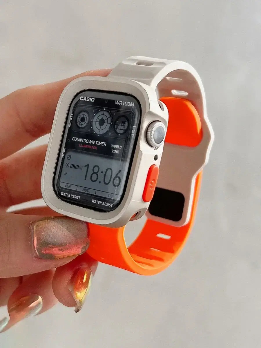 Flexible Comfortable Silicone Smartwatch Band with Quick Release Sports Band 38-49mm Universal Replacement | Sansoti