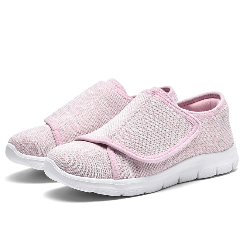 Orthopedic Walking Shoes Microfiber with Adjustable Velcro Comfort for Daily Use Women Men | Sansoti