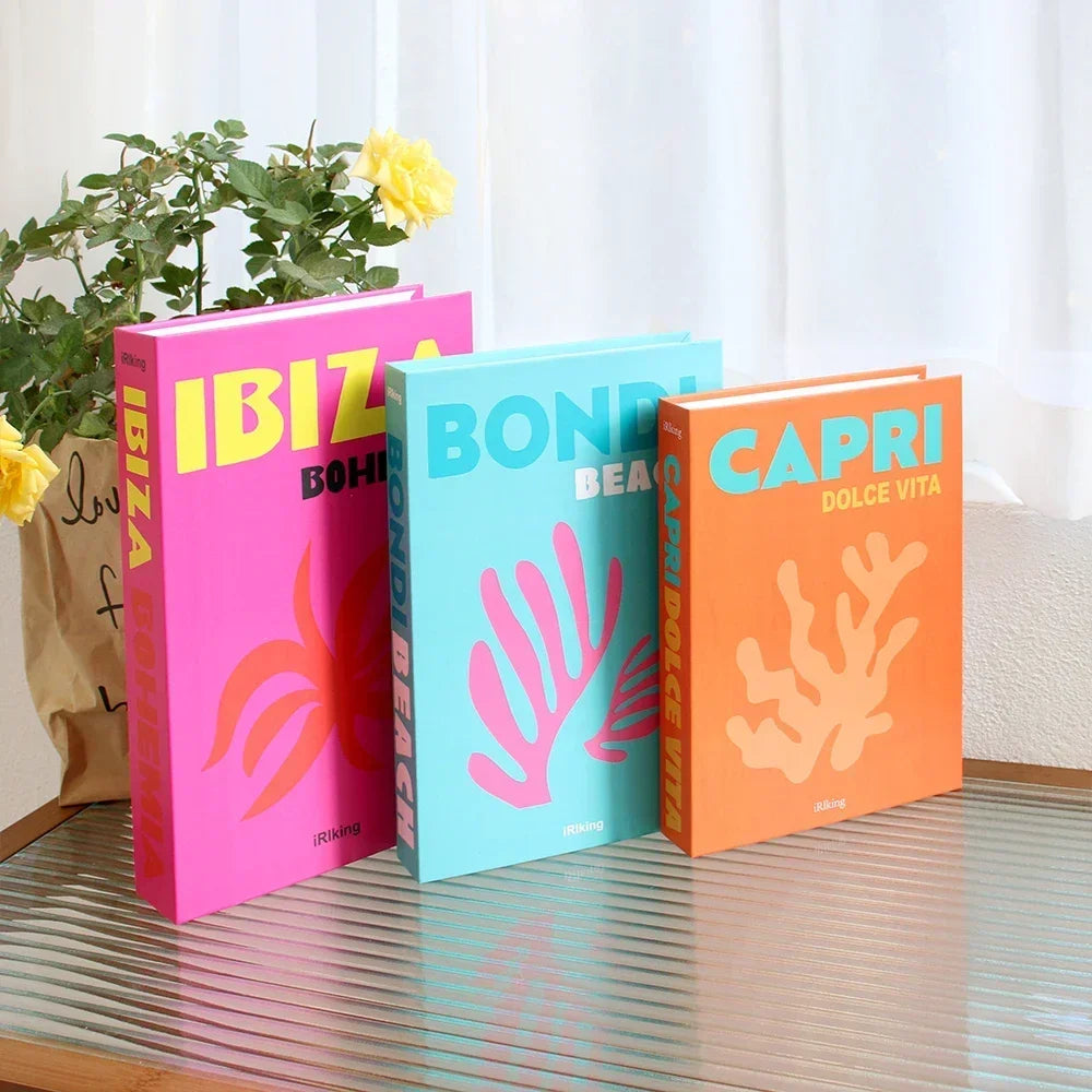 Couchtisch Dekoration Bücher Set 3 Stück Klappbares Design Kaffeetisch Styling | Sansoti