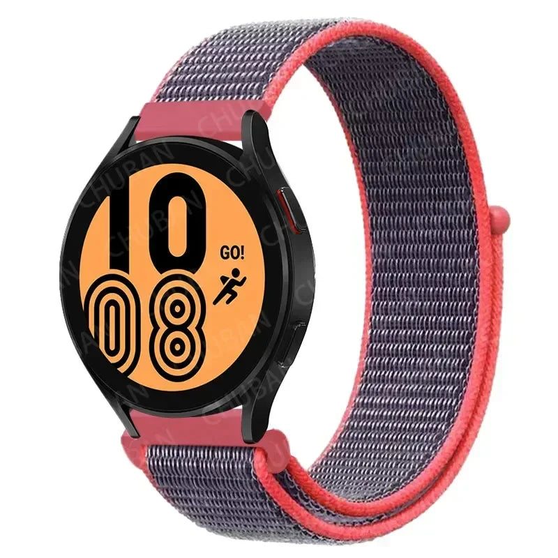Nylon Sport Strap for Smartwatch 20mm 22mm Breathable Lightweight Loop Wristband Adjustable Training Fitness | Sansoti