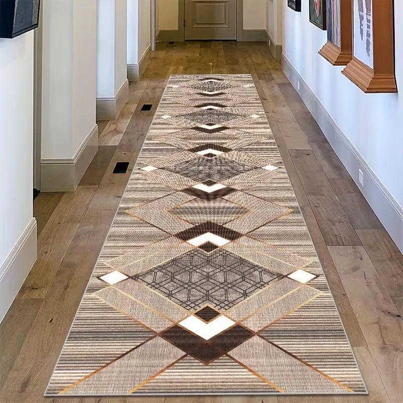 Gangloper - Marokkaanse geometrische stijl gangtapijt antislip gang lang tapijt wasruimte slaapkamer keuken woondecoratie nieuwe producten