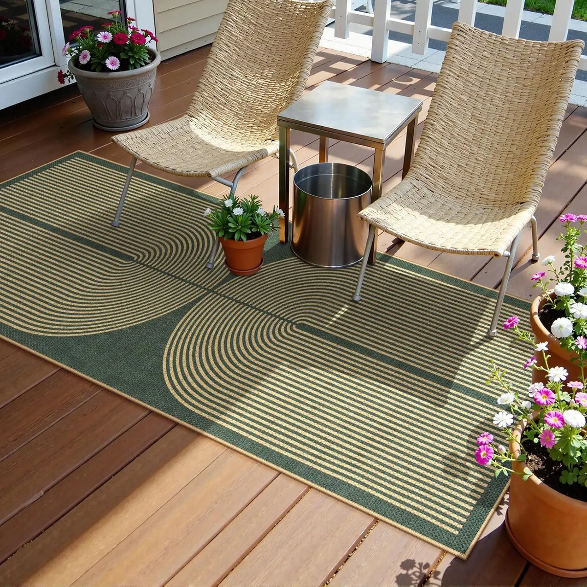 Loper fluwelen gangpad met antislip geometrisch patroon voor hal keuken wasruimte balkon 60x120-300cm | Sansoti