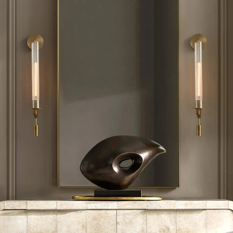 Moderne Wandlamp Goud — Elegante Muurverlichting voor Slaapkamer Woonkamer | Scandinavisch Design Wandspot | Sansoti
