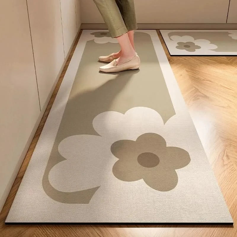Keukenmat Antislip Minimalistisch Design Comfortabel Vloerafscherming Onderhoudsvriendelijk Elegant Waterafstotend | Sansoti