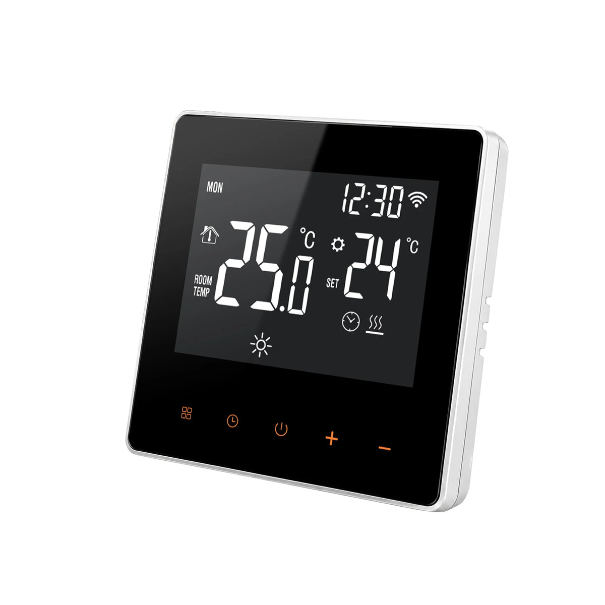 Slimme WiFi Thermostaat 16A Vloerverwarming met Touchscreen Temperatuurregelaar App Bediening Digitaal | Sansoti