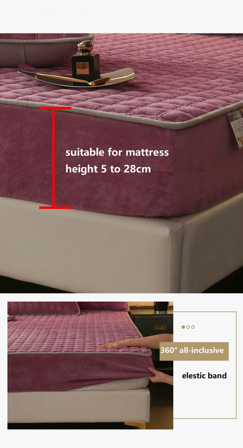 Fitted Sheet Cotton Elastic Ultra Soft Breathable Mattress Protector | Sansoti